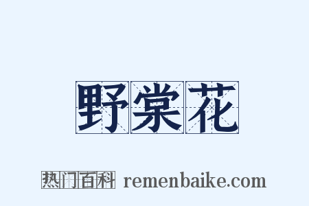 野棠花是什么意思的图片